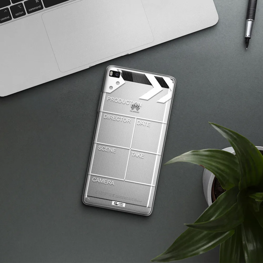 Clapperboard Huawei P8 Clear TPU Case
