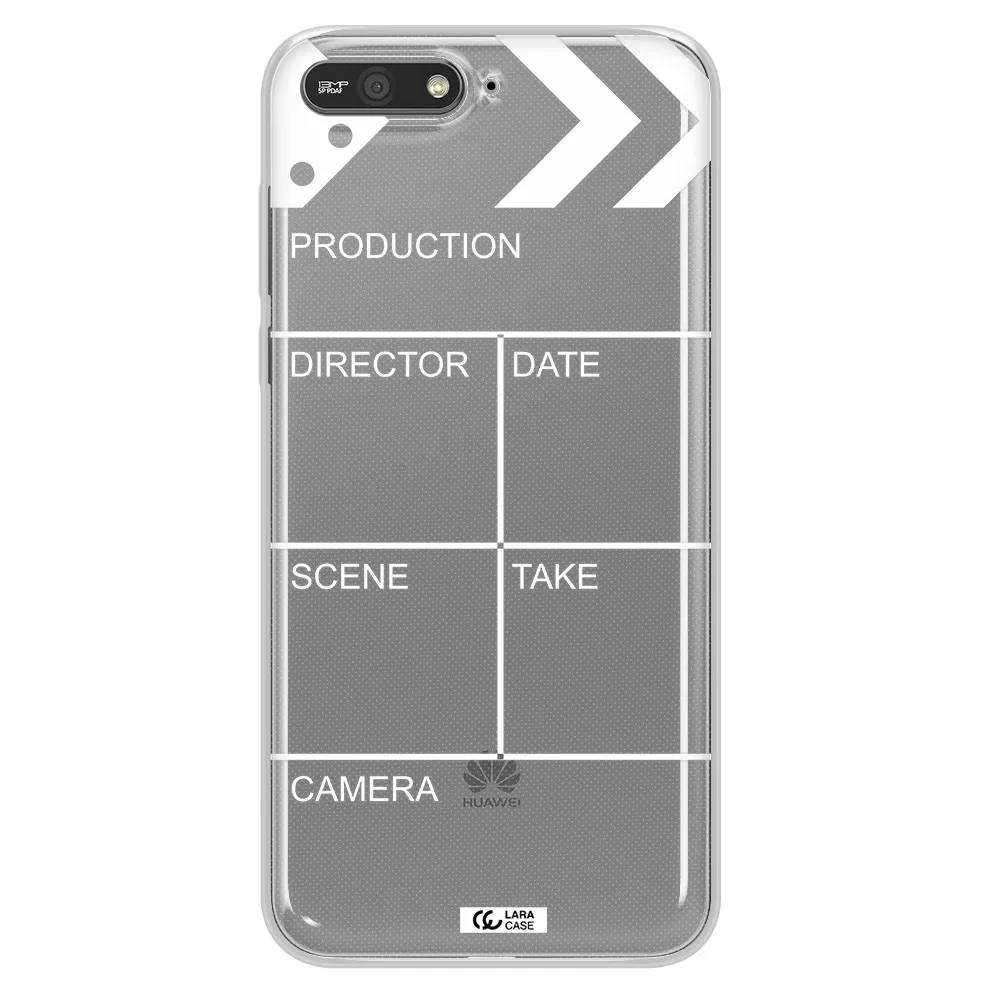 Clapperboard Huawei Y6 2018 Clear TPU Case
