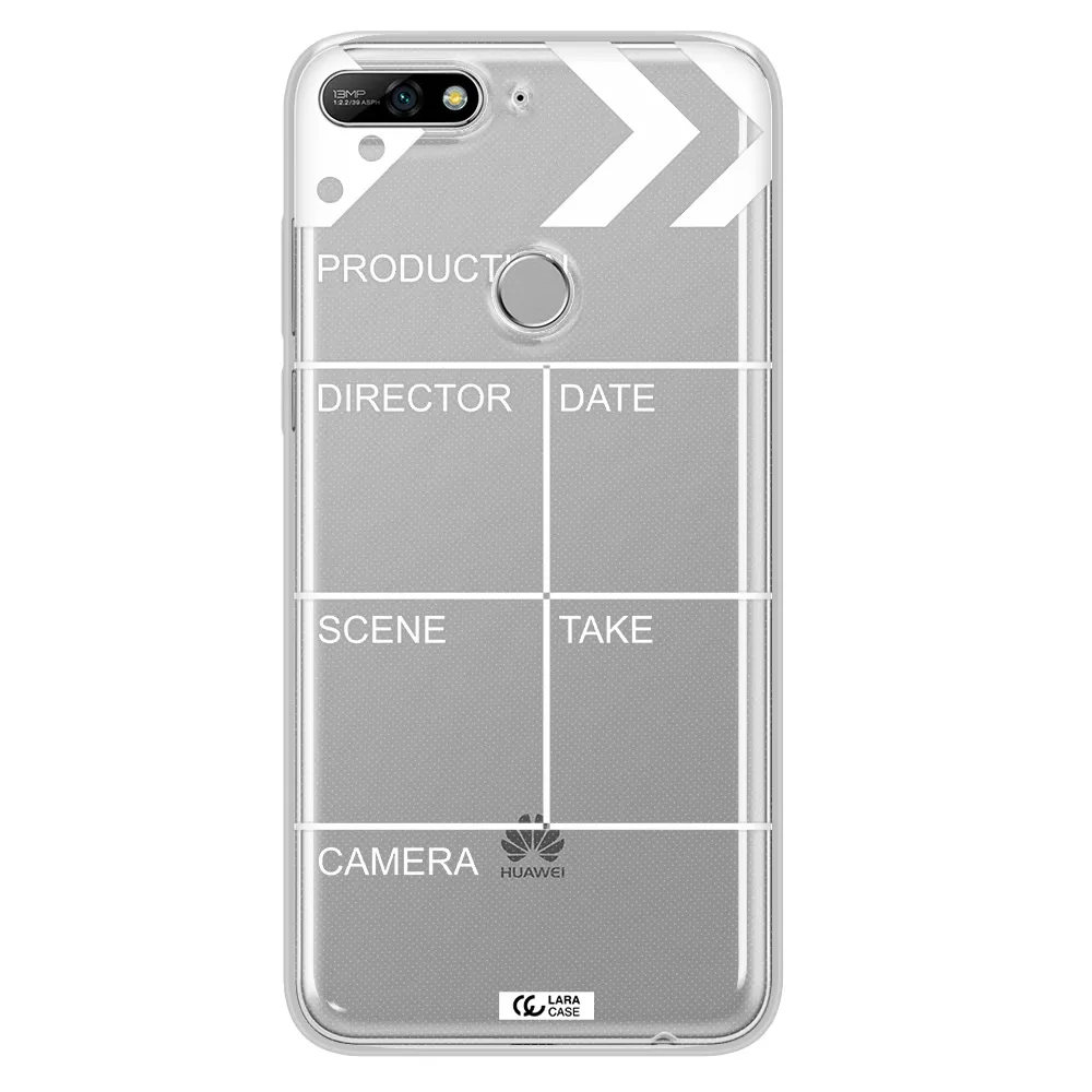 Clapperboard Huawei Y7 2018 Clear TPU Case