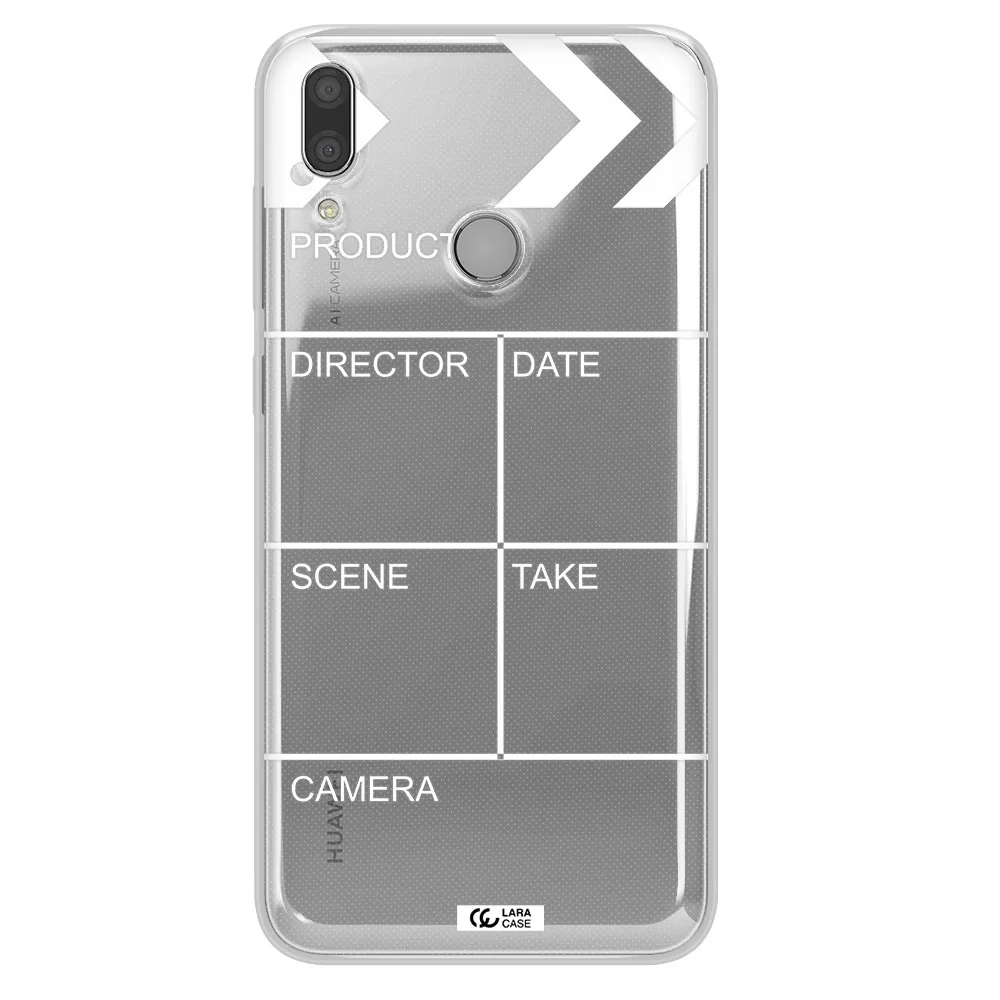 Clapperboard Huawei Y7 2019 Clear TPU Case
