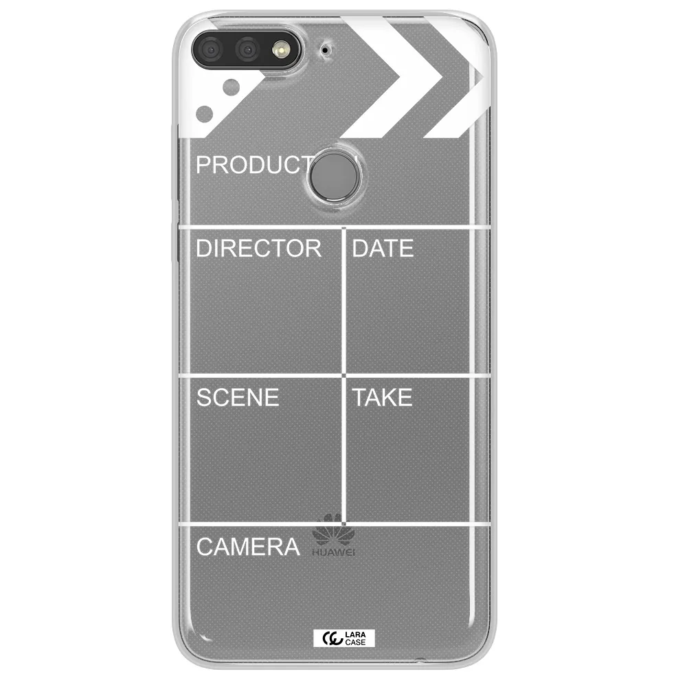 Clapperboard Huawei Y7 Prime 2018 Clear TPU Case