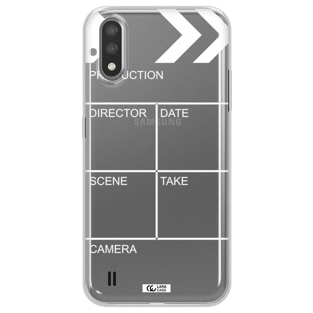 Clapperboard Samsung A01 Clear TPU Case