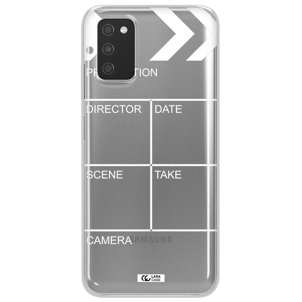 Clapperboard Samsung A03S Clear TPU Case