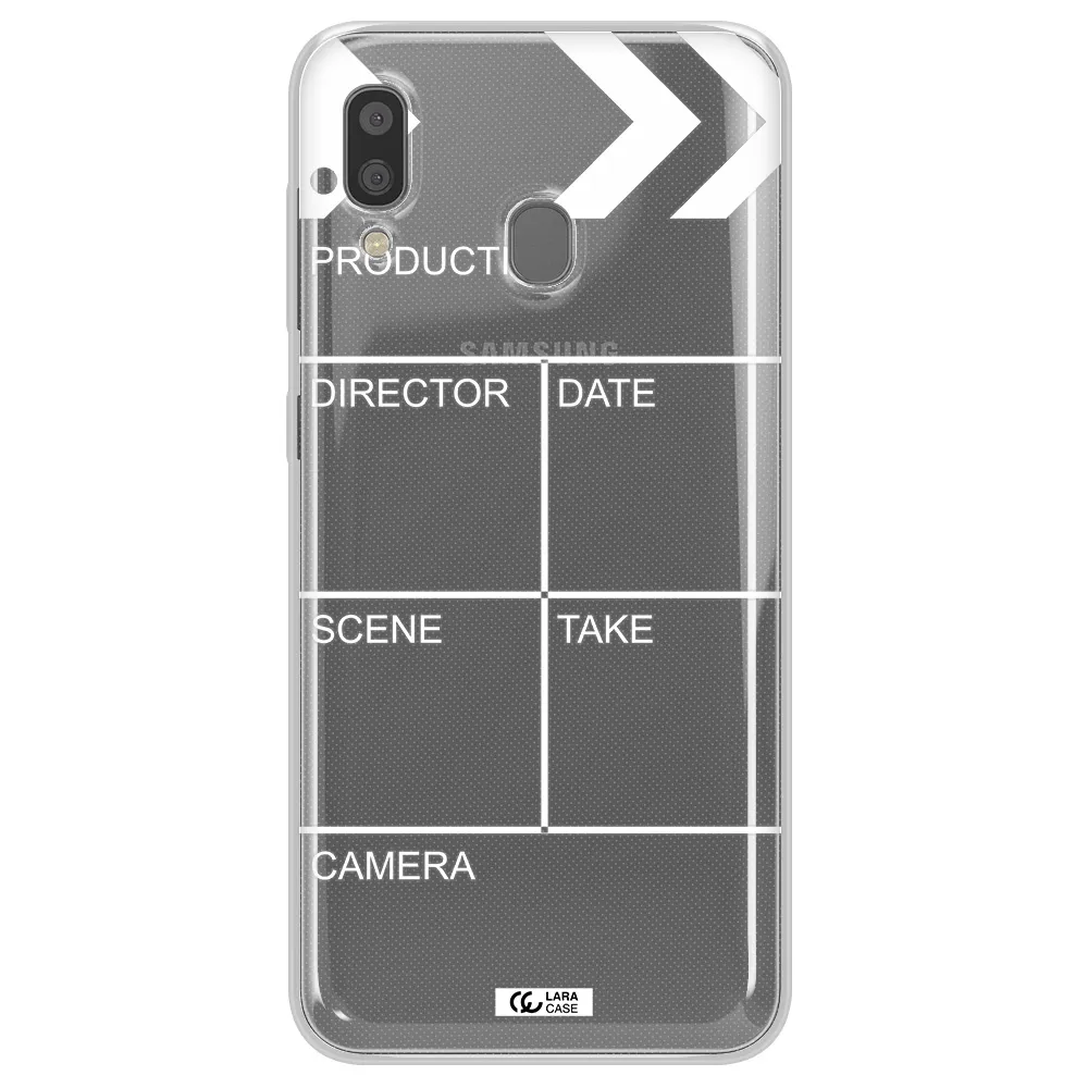 Clapperboard Samsung A20 Clear TPU Case