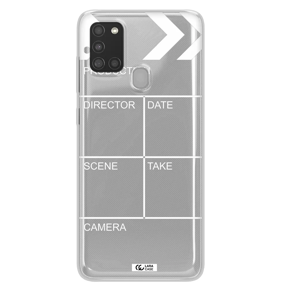 Clapperboard Samsung A21S Clear TPU Case