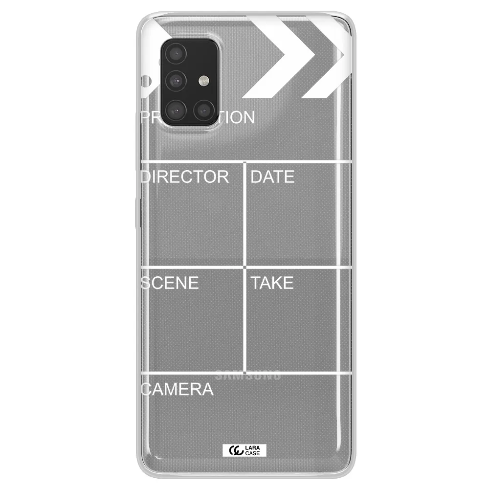 Clapperboard Samsung A51 Clear TPU Case