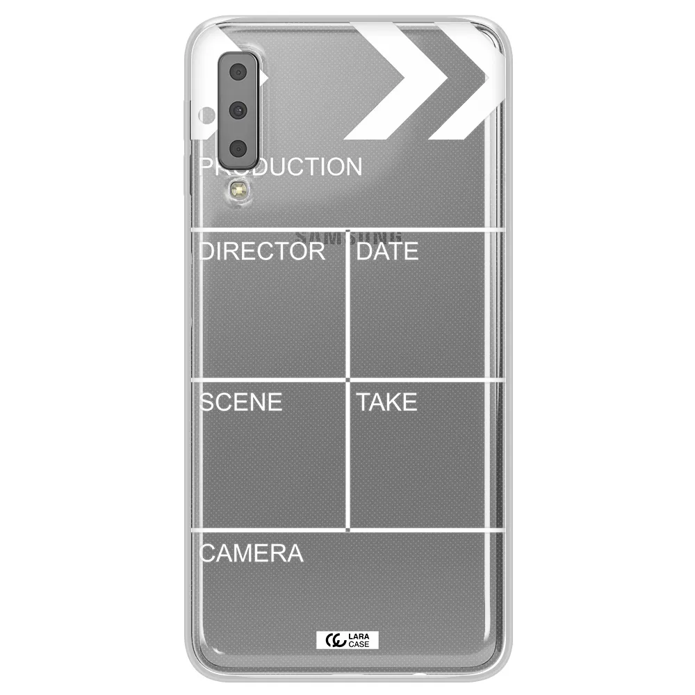 Clapperboard Samsung A7 2018 Clear TPU Case