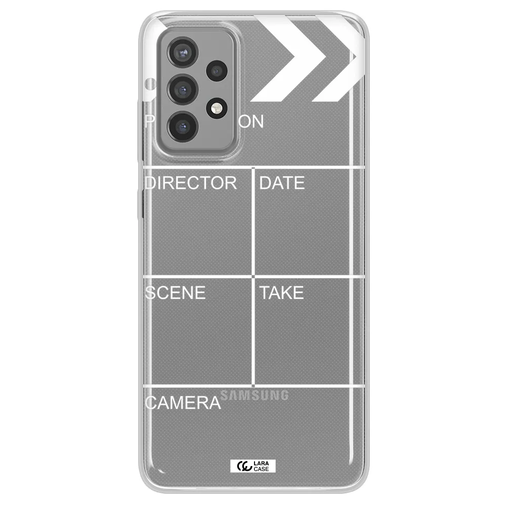 Clapperboard Samsung A72 Clear TPU Case