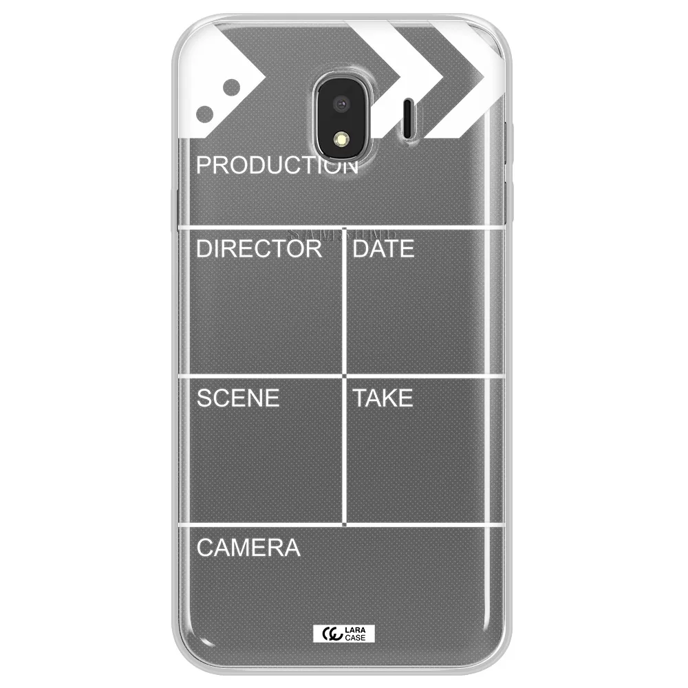 Clapperboard Samsung J4 Clear TPU Case