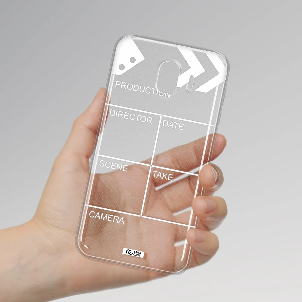 Clapperboard Samsung J4 Clear TPU Case