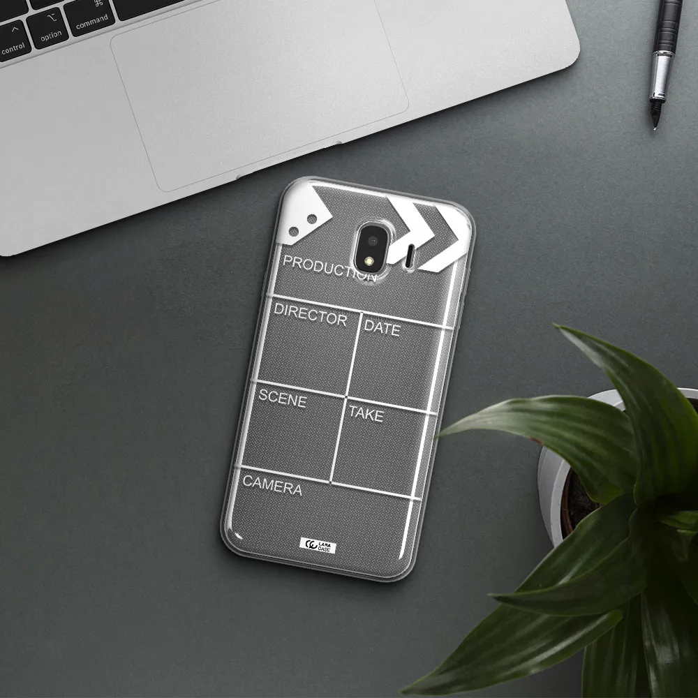 Clapperboard Samsung J4 Clear TPU Case