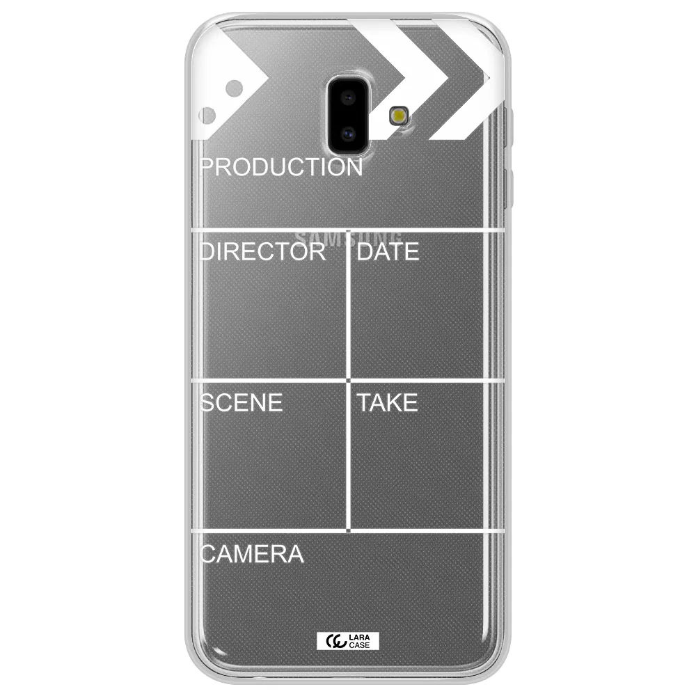 Clapperboard Samsung J6 Plus Clear TPU Case