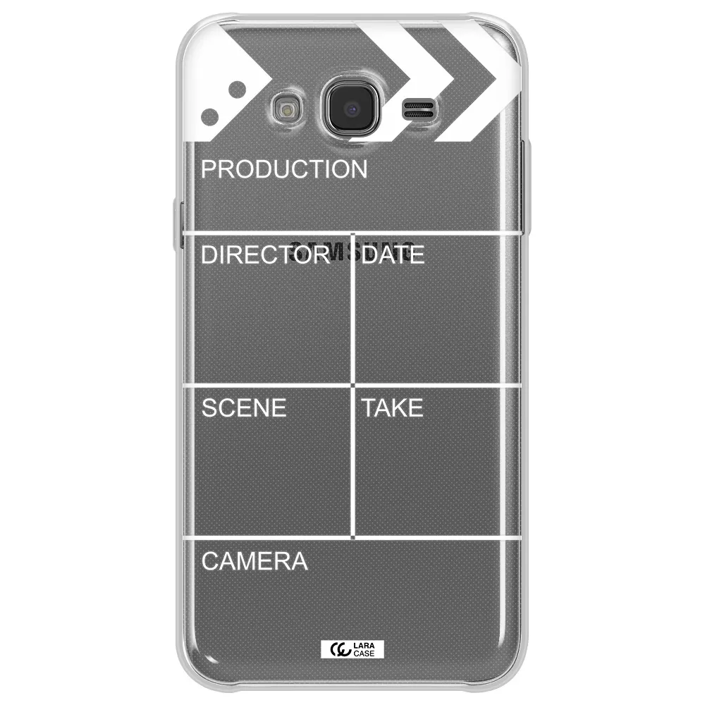 Clapperboard Samsung J7 2015 Clear TPU Case