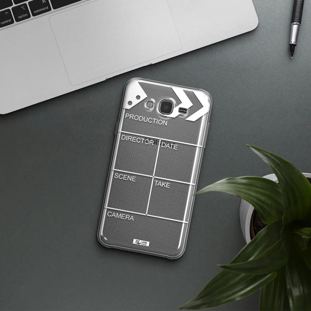 Clapperboard Samsung J7 2015 Clear TPU Case