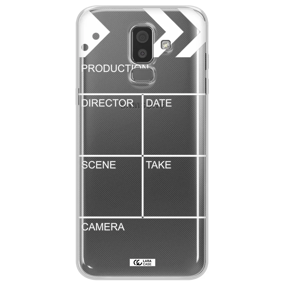 Clapperboard Samsung J8 Clear TPU Case