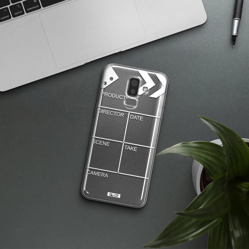 Clapperboard Samsung J8 Clear TPU Case