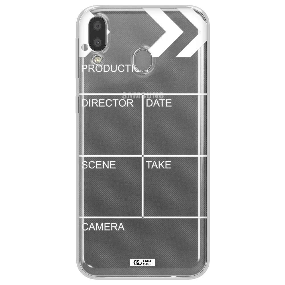 Clapperboard Samsung M20 Clear TPU Case
