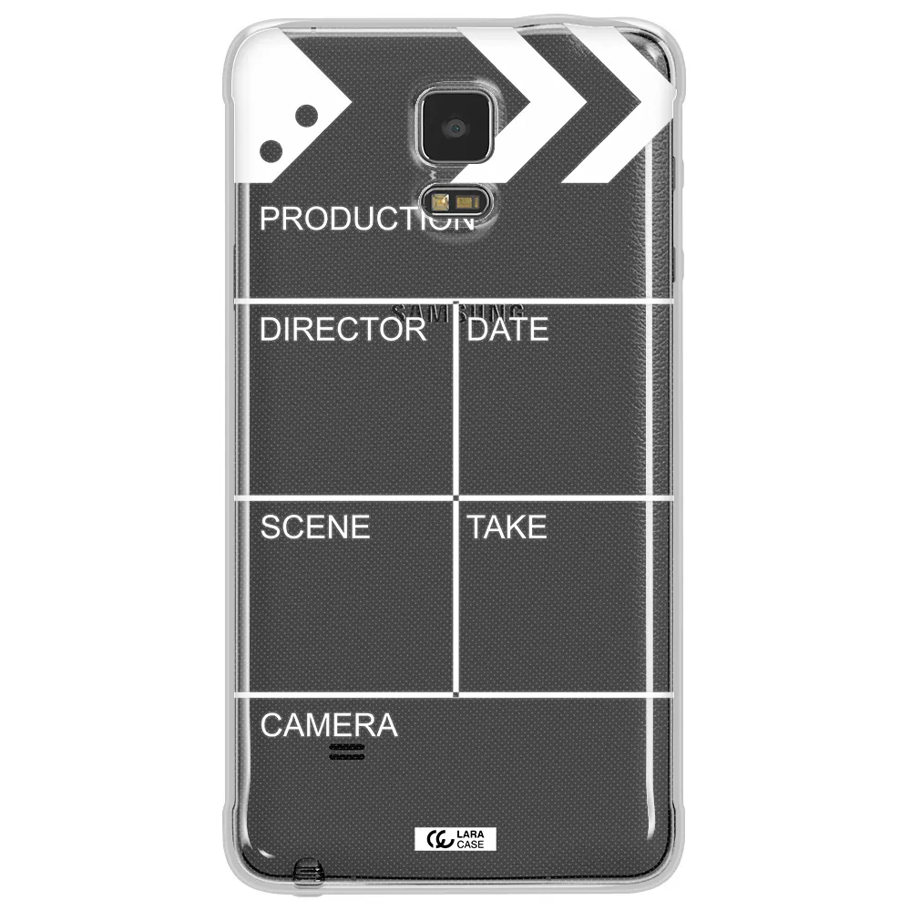 Clapperboard Samsung Note 4 Clear TPU Case