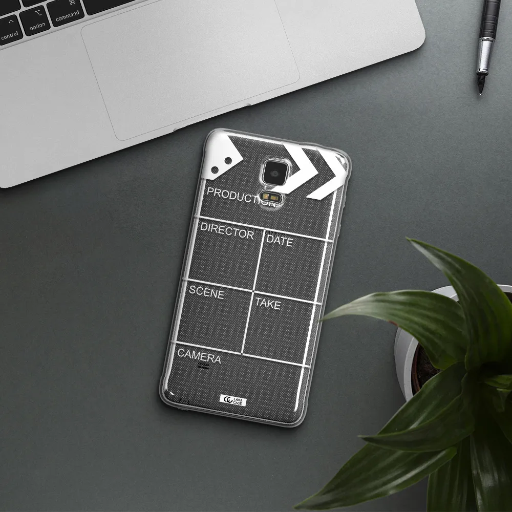 Clapperboard Samsung Note 4 Clear TPU Case