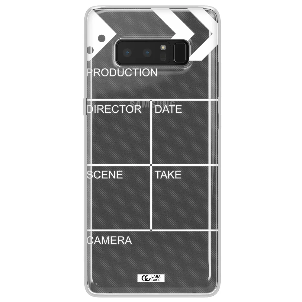 Clapperboard Samsung Note 8 Clear TPU Case