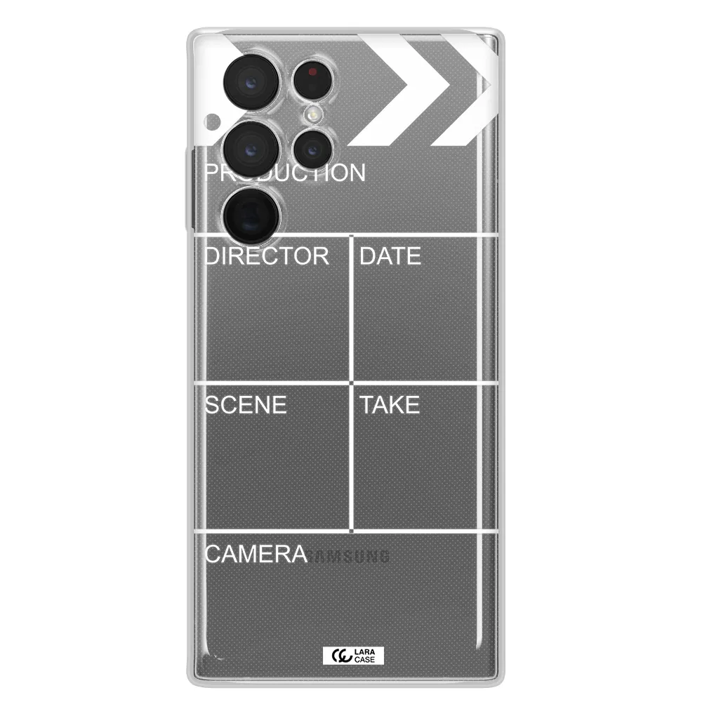 Clapperboard Samsung S 22 Ultra Clear TPU Case