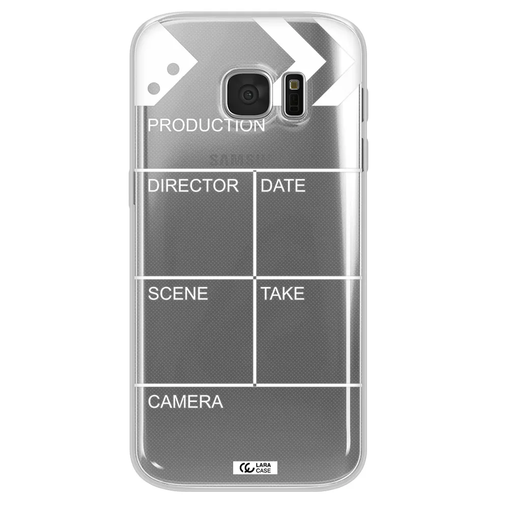 Clapperboard Samsung S 7 Clear TPU Case