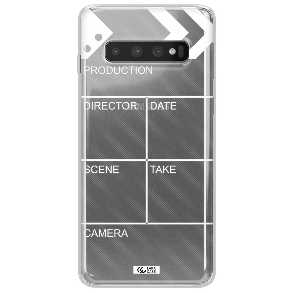 Clapperboard Samsung S10 Clear TPU Case