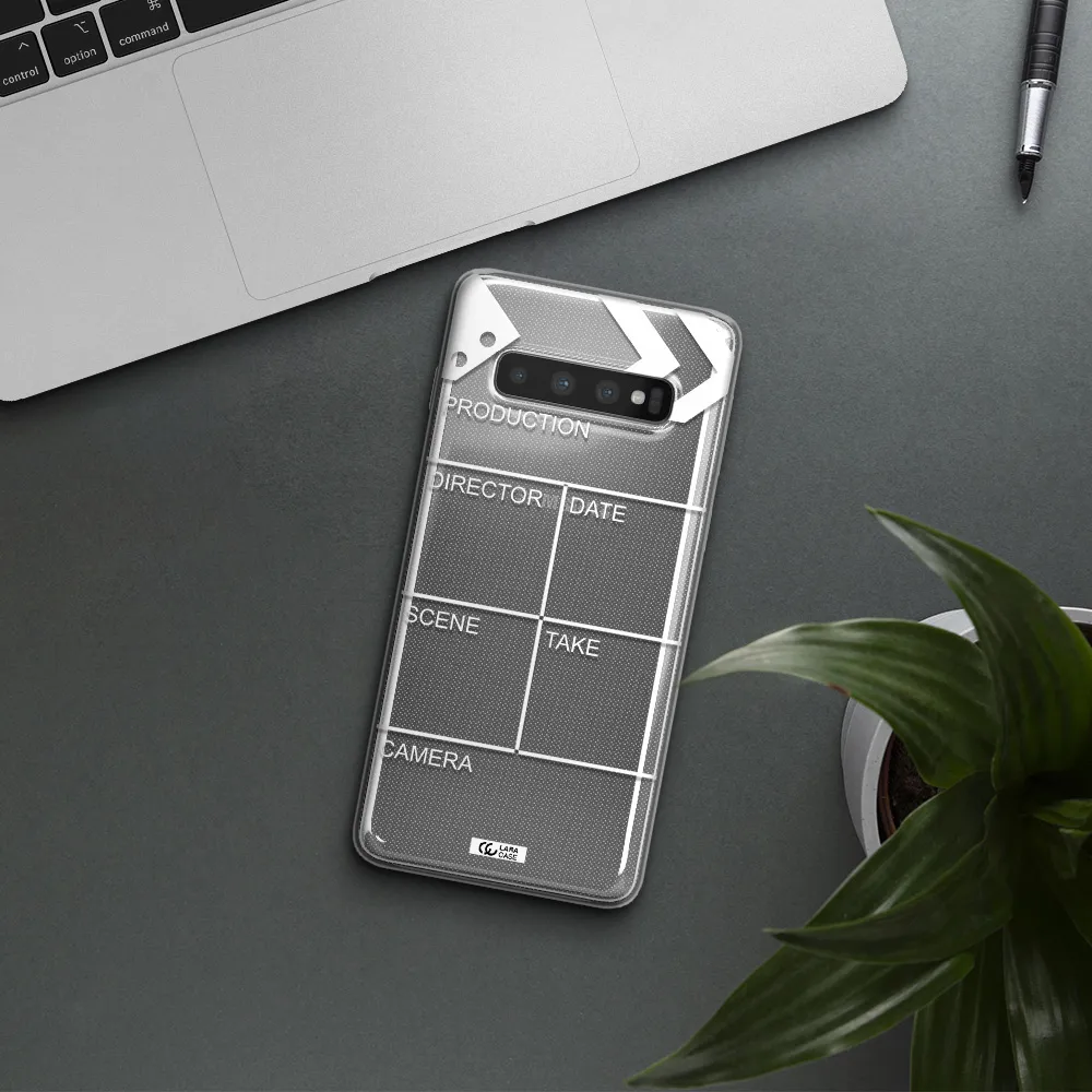 Clapperboard Samsung S10 Clear TPU Case