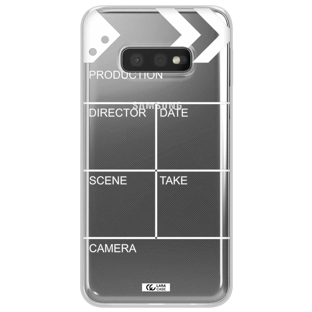 Clapperboard Samsung S10e Clear TPU Case