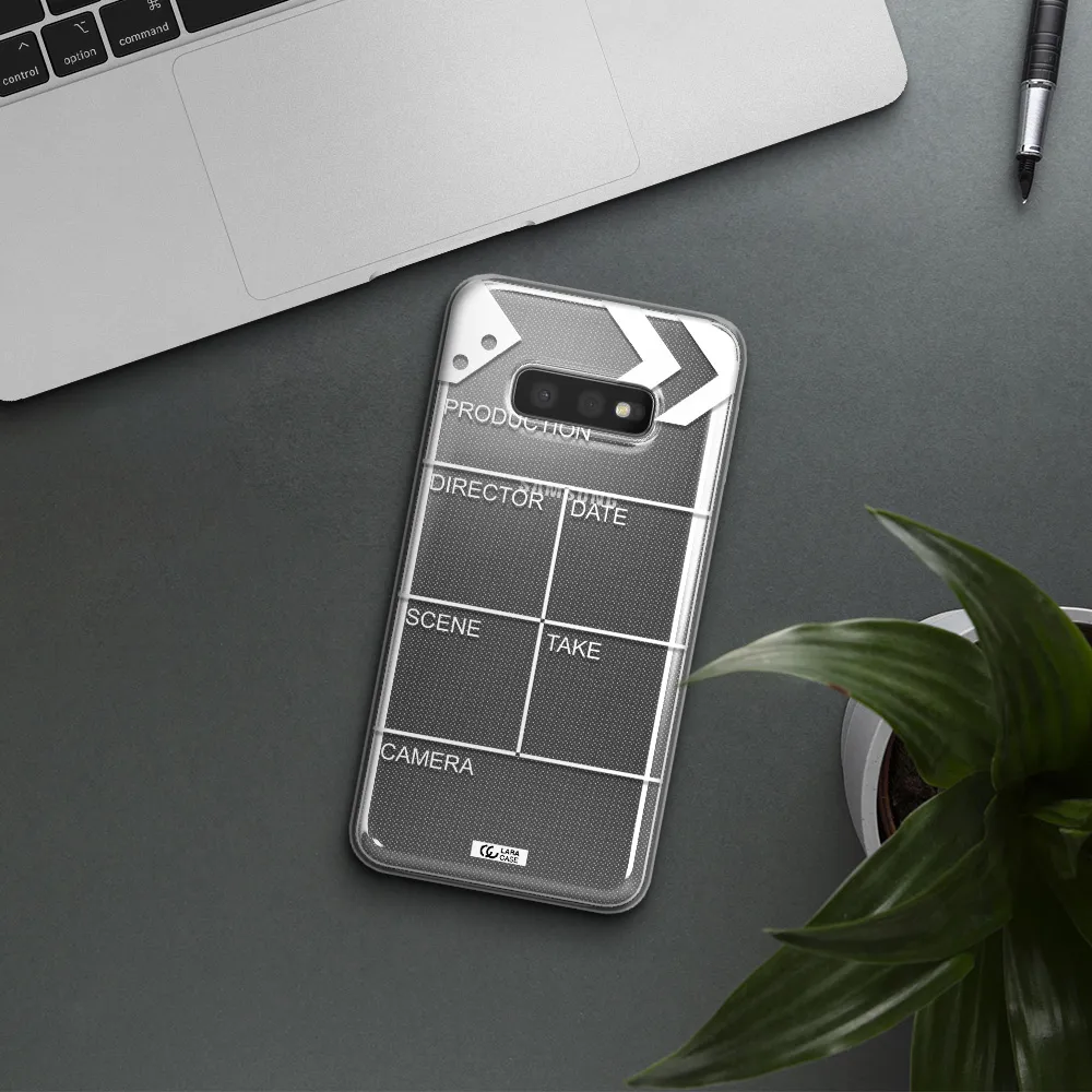Clapperboard Samsung S10e Clear TPU Case