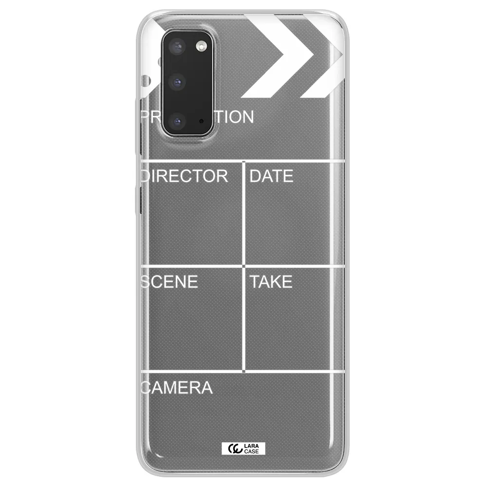 Clapperboard Samsung S20 Clear TPU Case