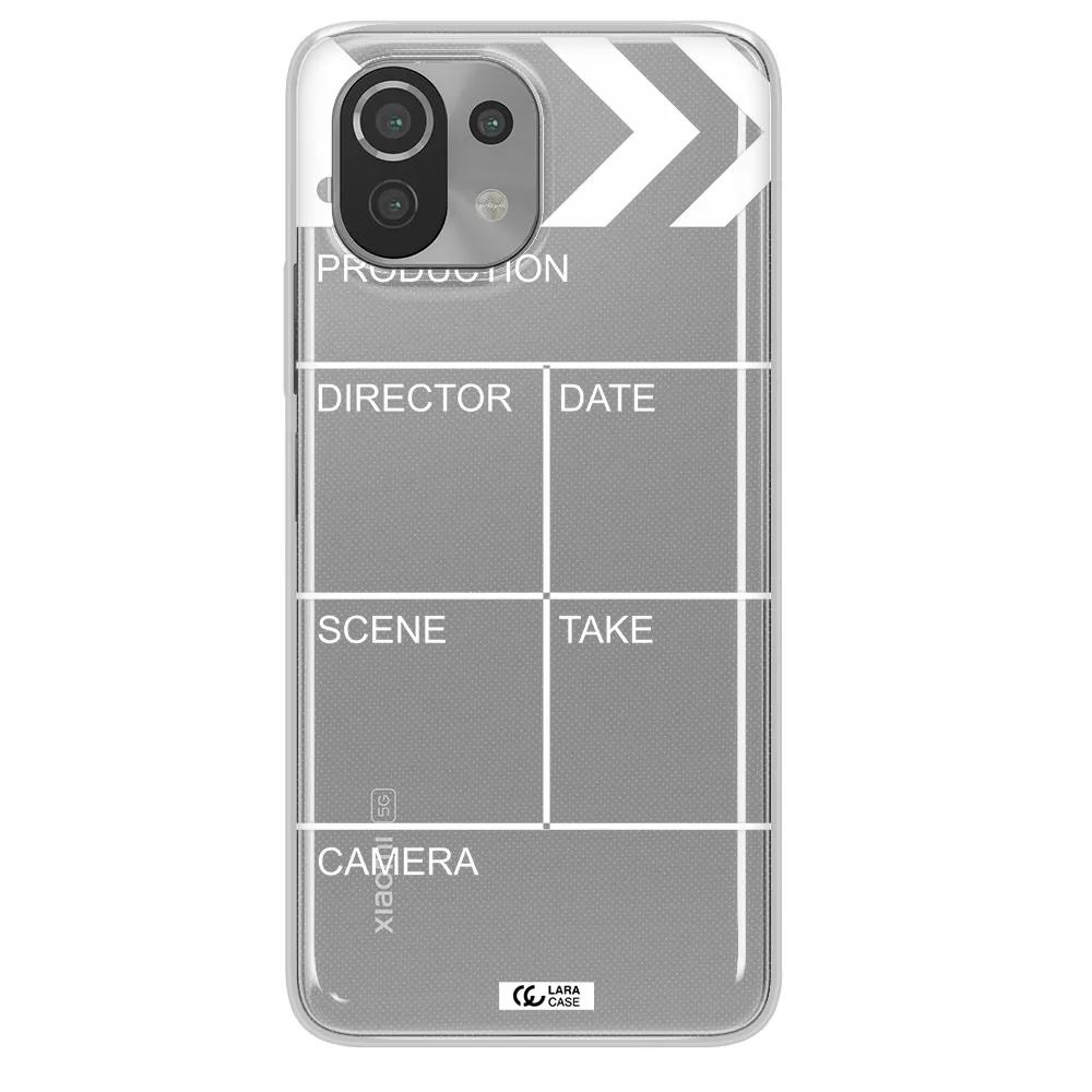 Clapperboard Xiaomi Mi 11 Lite Clear TPU Case