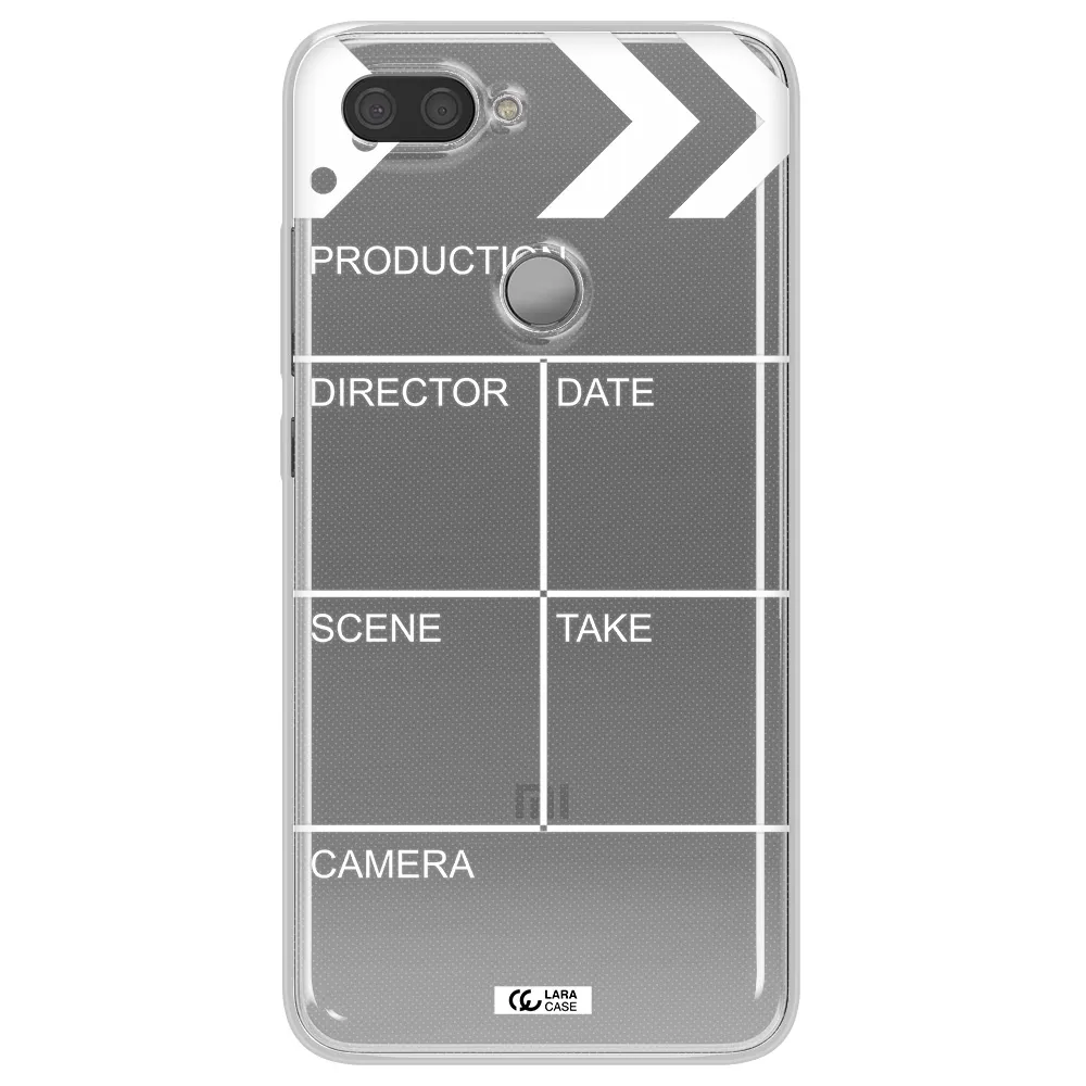 Clapperboard Xiaomi Mi 8 Lite Clear TPU Case
