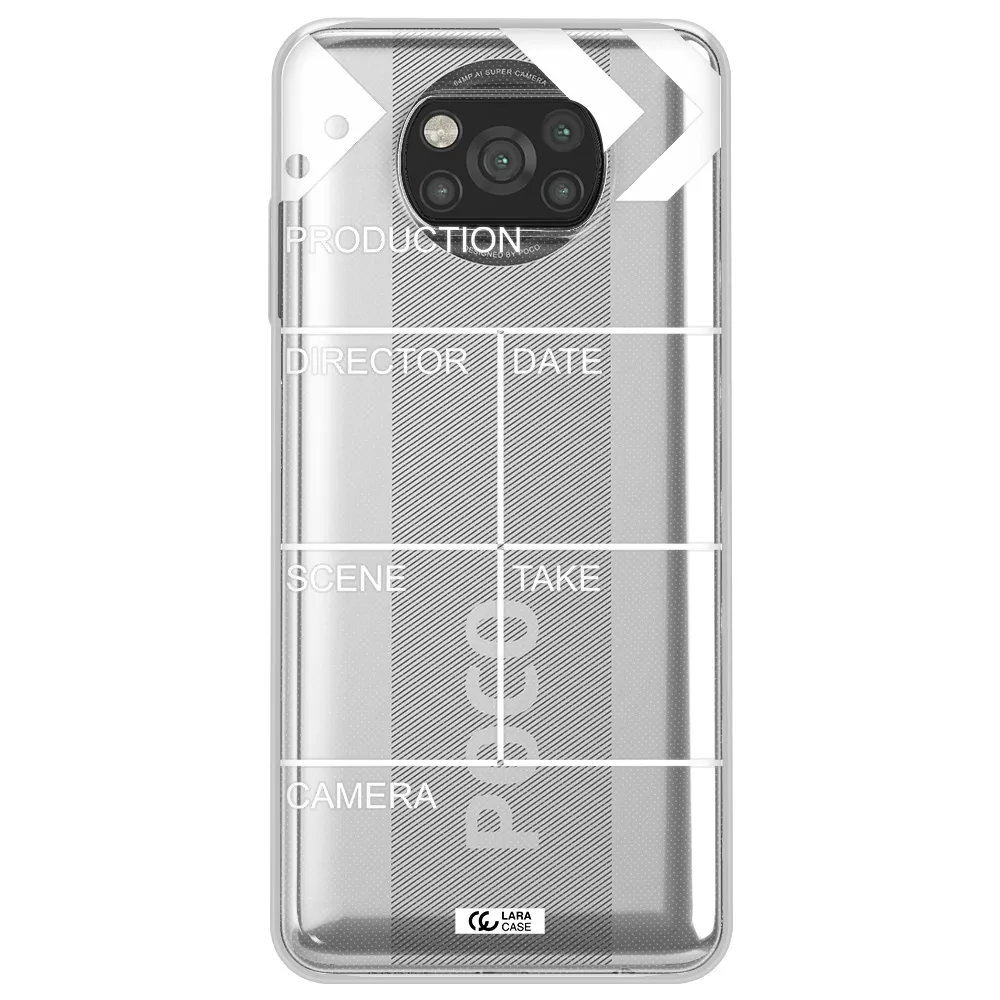 Clapperboard Xiaomi Poco X3 Clear TPU Case