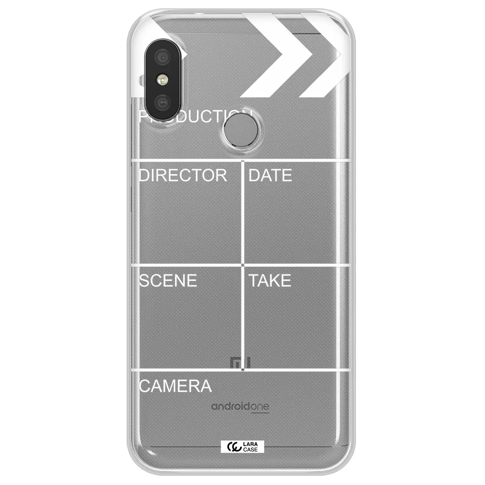 Clapperboard Xiaomi Redmi 6 Pro Clear TPU Case