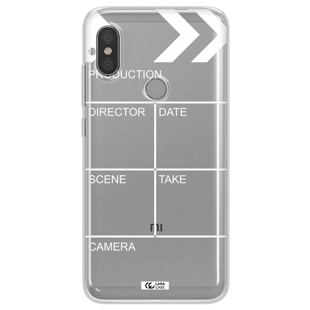 Clapperboard Xiaomi Redmi Note 6 Pro Clear TPU Case