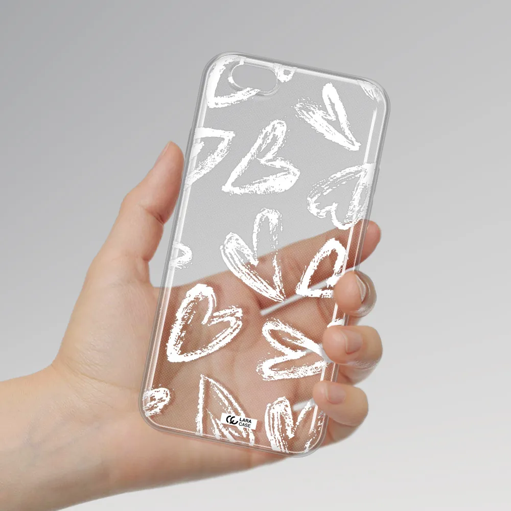 Chalk Hearts Apple iPhone 6 Clear TPU Case