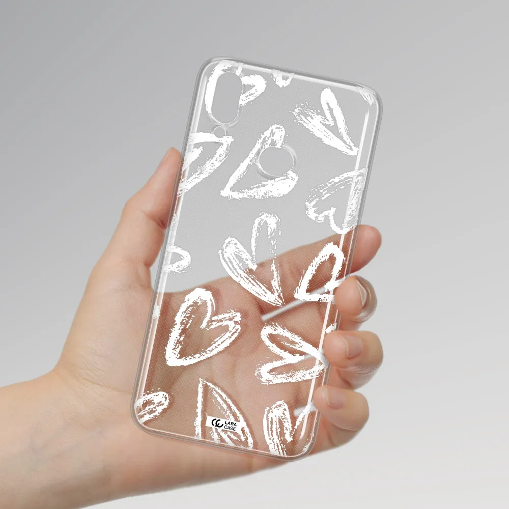 Chalk Hearts Samsung A10S Clear TPU Case