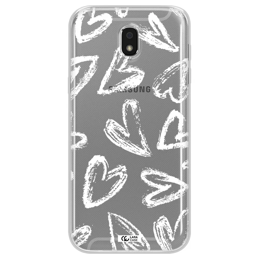 Chalk Hearts Samsung J5 2017 Clear TPU Case
