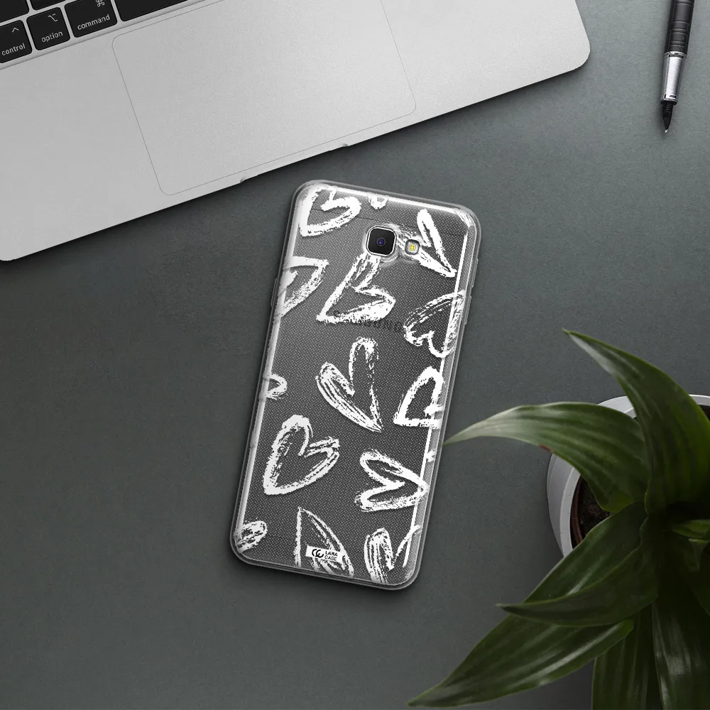 Chalk Hearts Samsung J5 Prime Clear TPU Case