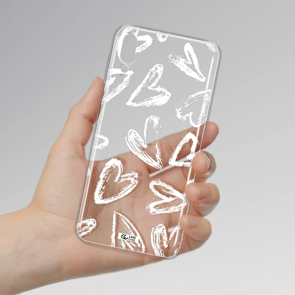 Chalk Hearts Samsung M10 Clear TPU Case
