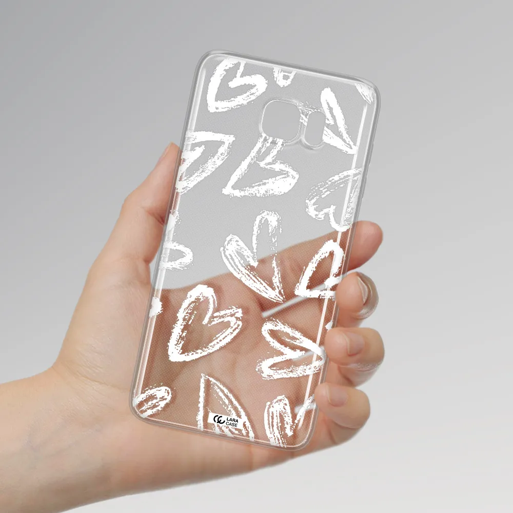 Chalk Hearts Samsung Note 5 Clear TPU Case