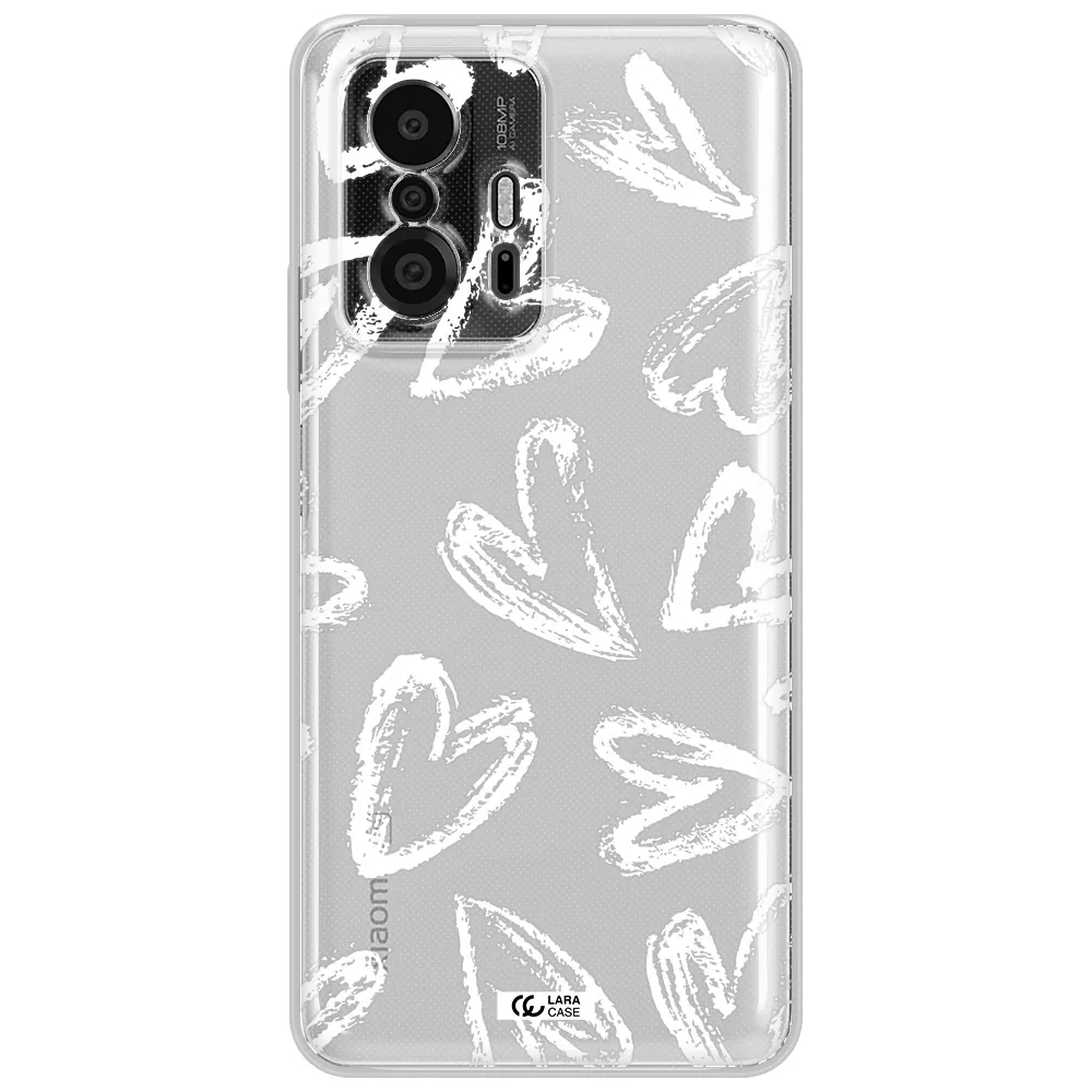 Chalk Hearts Xiaomi 11T Pro Clear Tpu Case