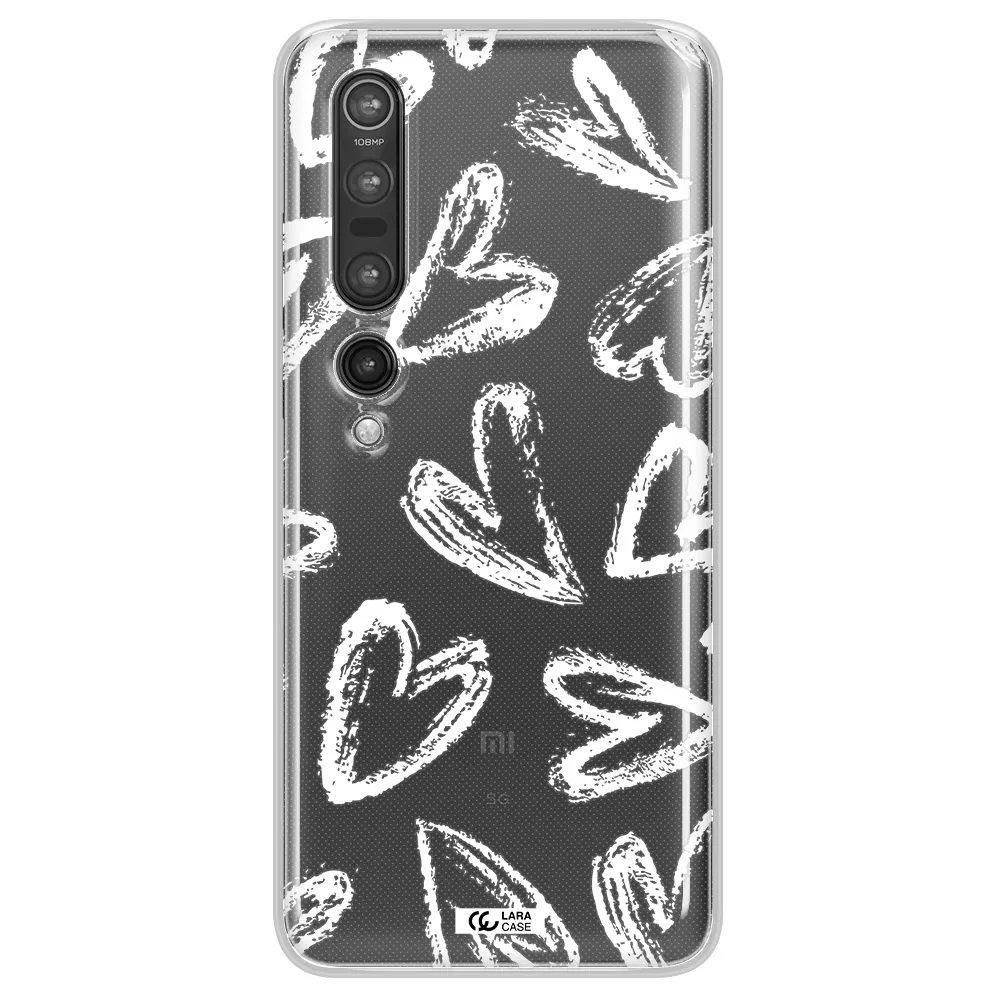 Chalk Hearts Xiaomi Mi 10 Pro Clear TPU Case