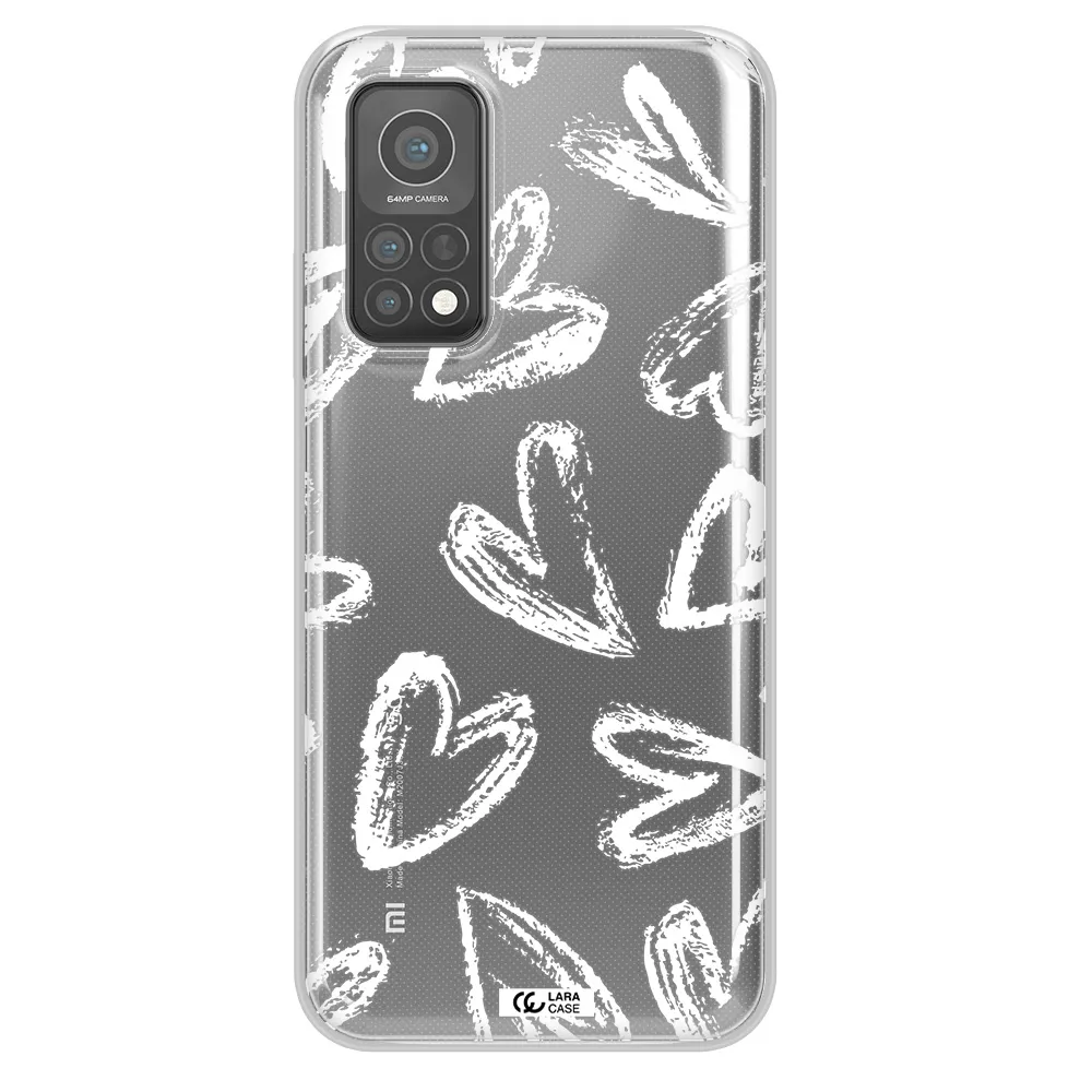 Chalk Hearts Xiaomi Mi 10 T Pro Clear TPU Case