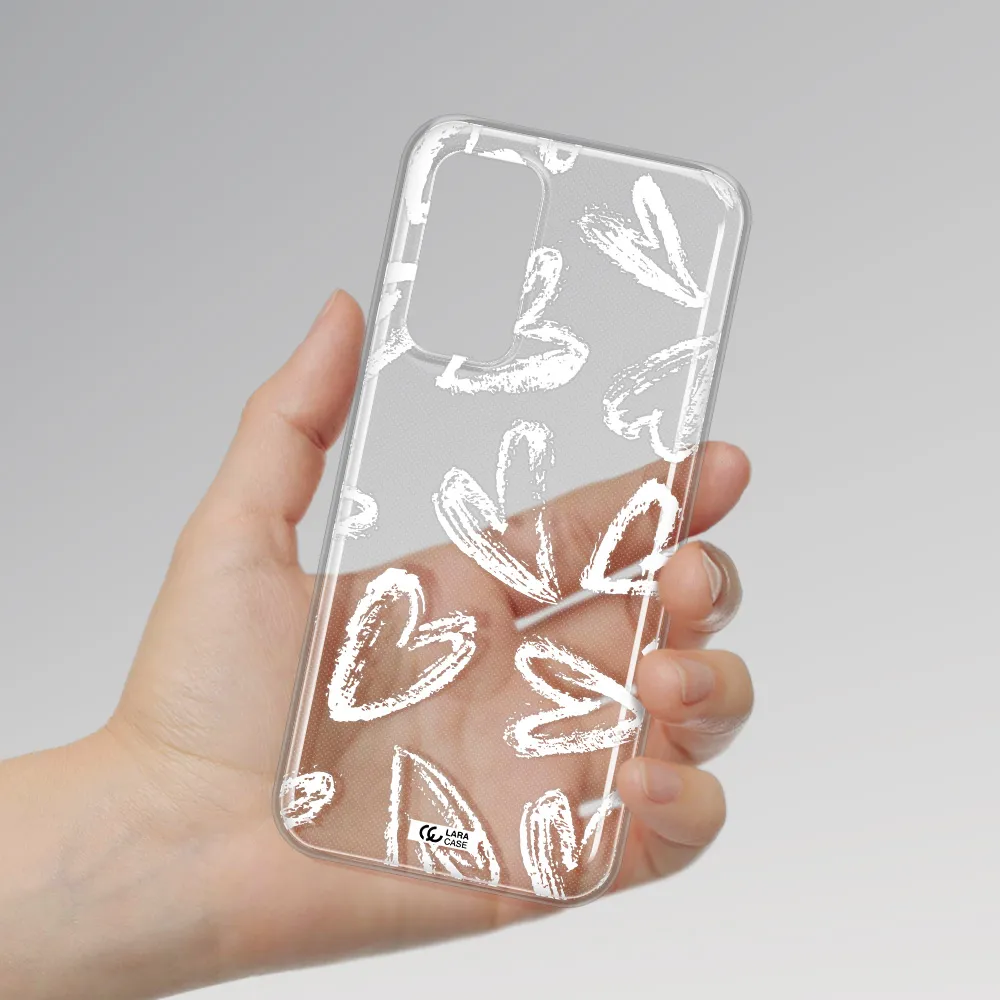 Chalk Hearts Xiaomi Mi 10T Clear TPU Case