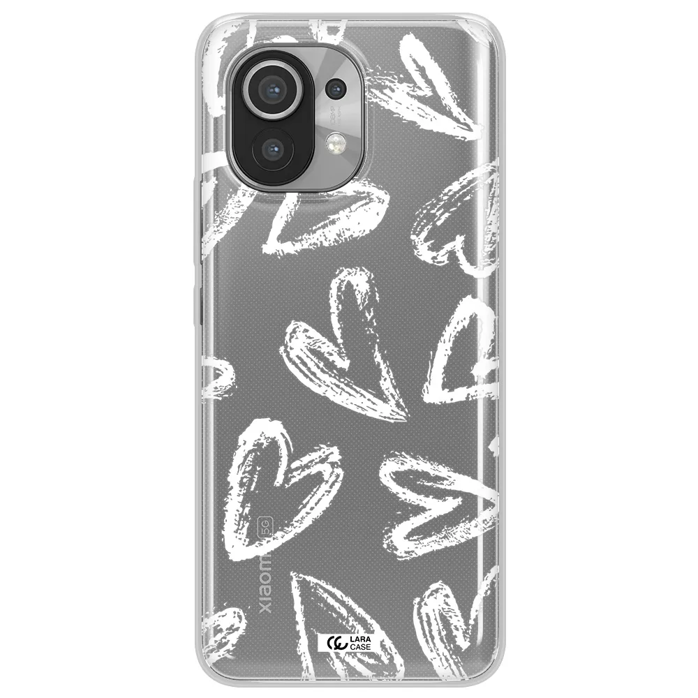 Chalk Hearts Xiaomi Mi 11 Clear TPU Case