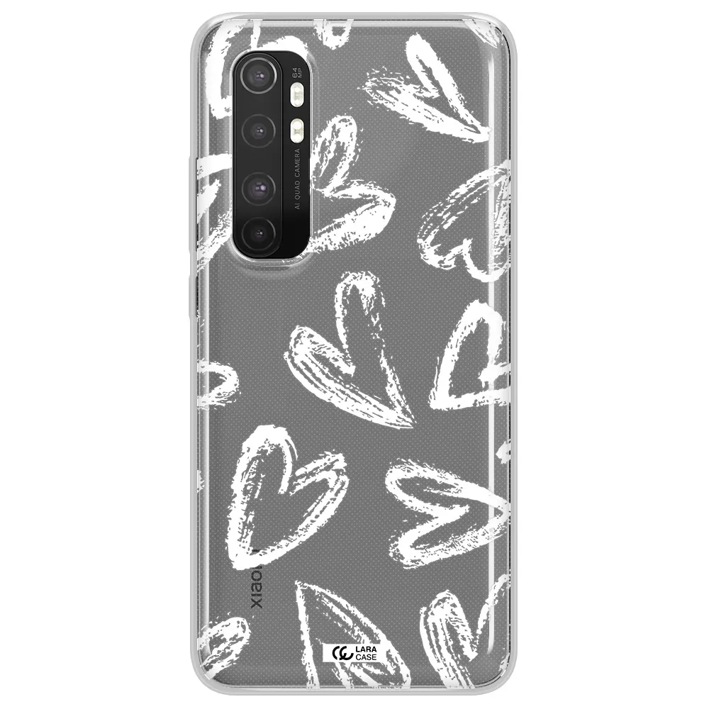 Chalk Hearts Xiaomi Mi Note 10 Lite Clear TPU Case