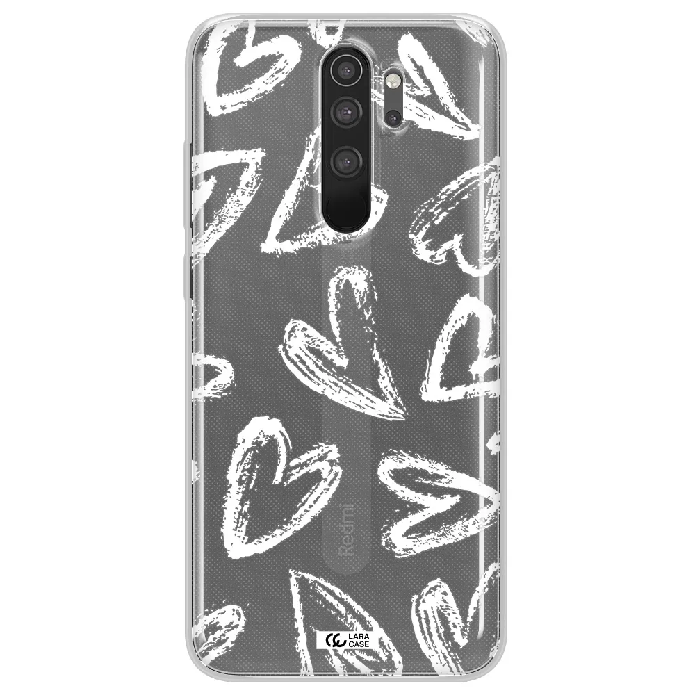 Chalk Hearts Xiaomi Note 8 Pro Clear TPU Case