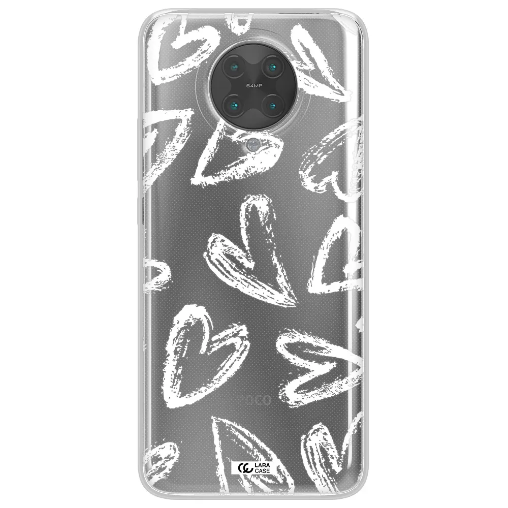 Chalk Hearts Xiaomi Poco F2 Pro Clear TPU Case